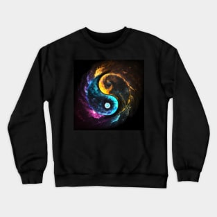 Trippy yin/yang Crewneck Sweatshirt